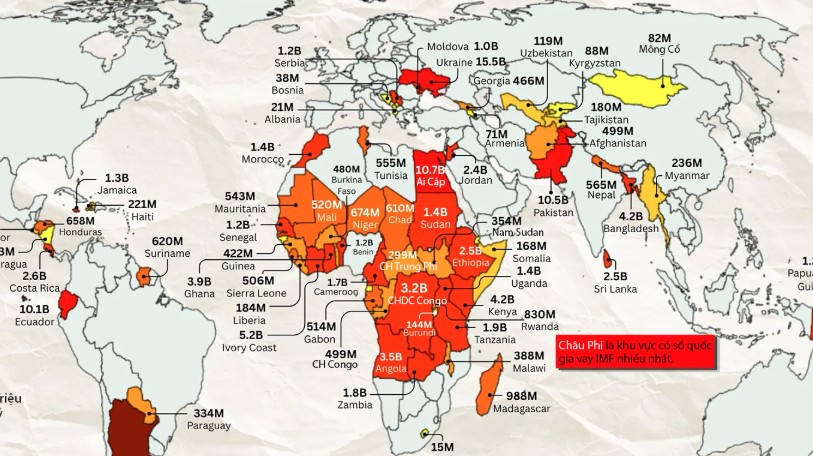 Những quốc gia đang nợ IMF nhiều nhất, Argentina v&agrave; Ukraine...