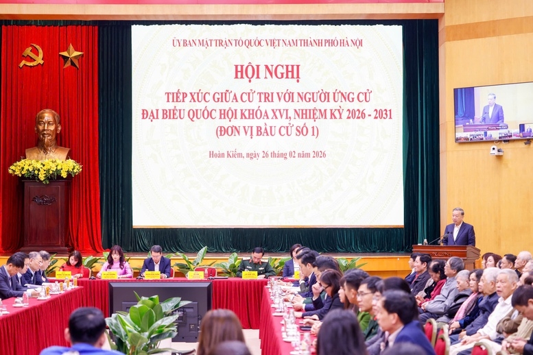 Tổng Bí thư Tô Lâm trao đổi với cử tri Thủ...