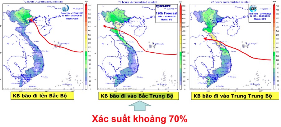 Bão BUALOI di chuyển nhanh, dự báo đổ bộ Bắc Trung Bộ vào ngày 28/9