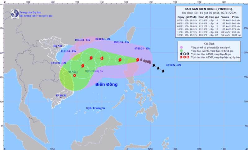 Thủ tướng Chính phủ yêu cầu chủ động ứng phó bão YINXING