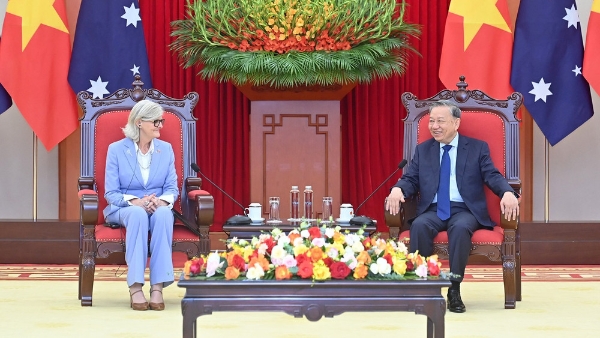 Tổng Bí thư Tô Lâm tiếp Toàn quyền Australia Sam Mostyn