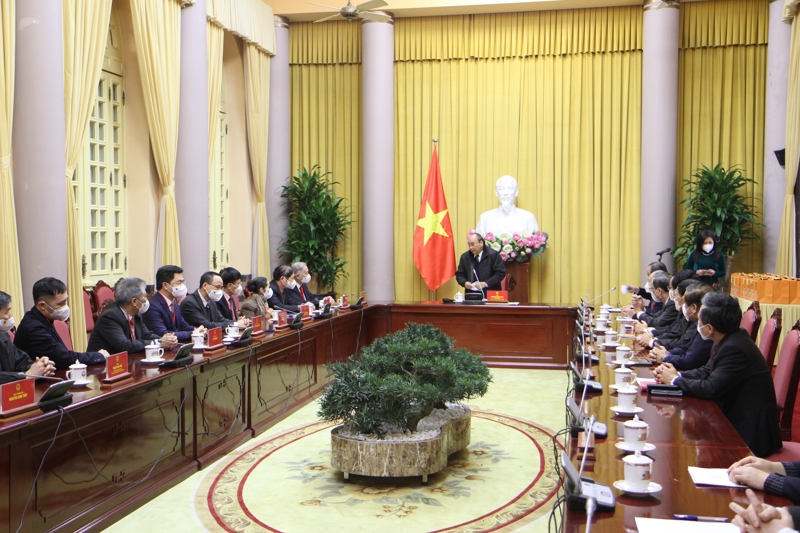 Chủ tịch nước Nguyễn Xuân Phúc biểu dương những đóng góp của Hội Khoa học Kinh tế Việt Nam