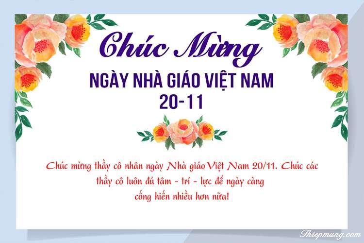 Chúc mừng ngày nhà giáo Việt Nam 20/11